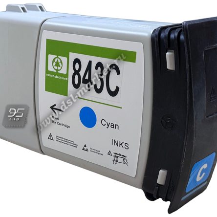 C1Q66A Картридж HP 843 Cyan 400мл. (СЕРВИСНЫЙ)