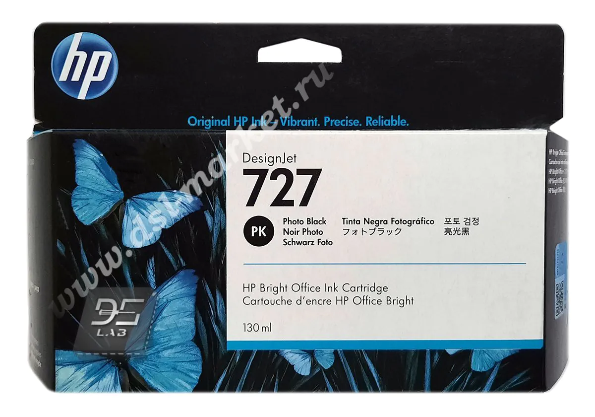 B3P23A картридж hp 727 фото-черный