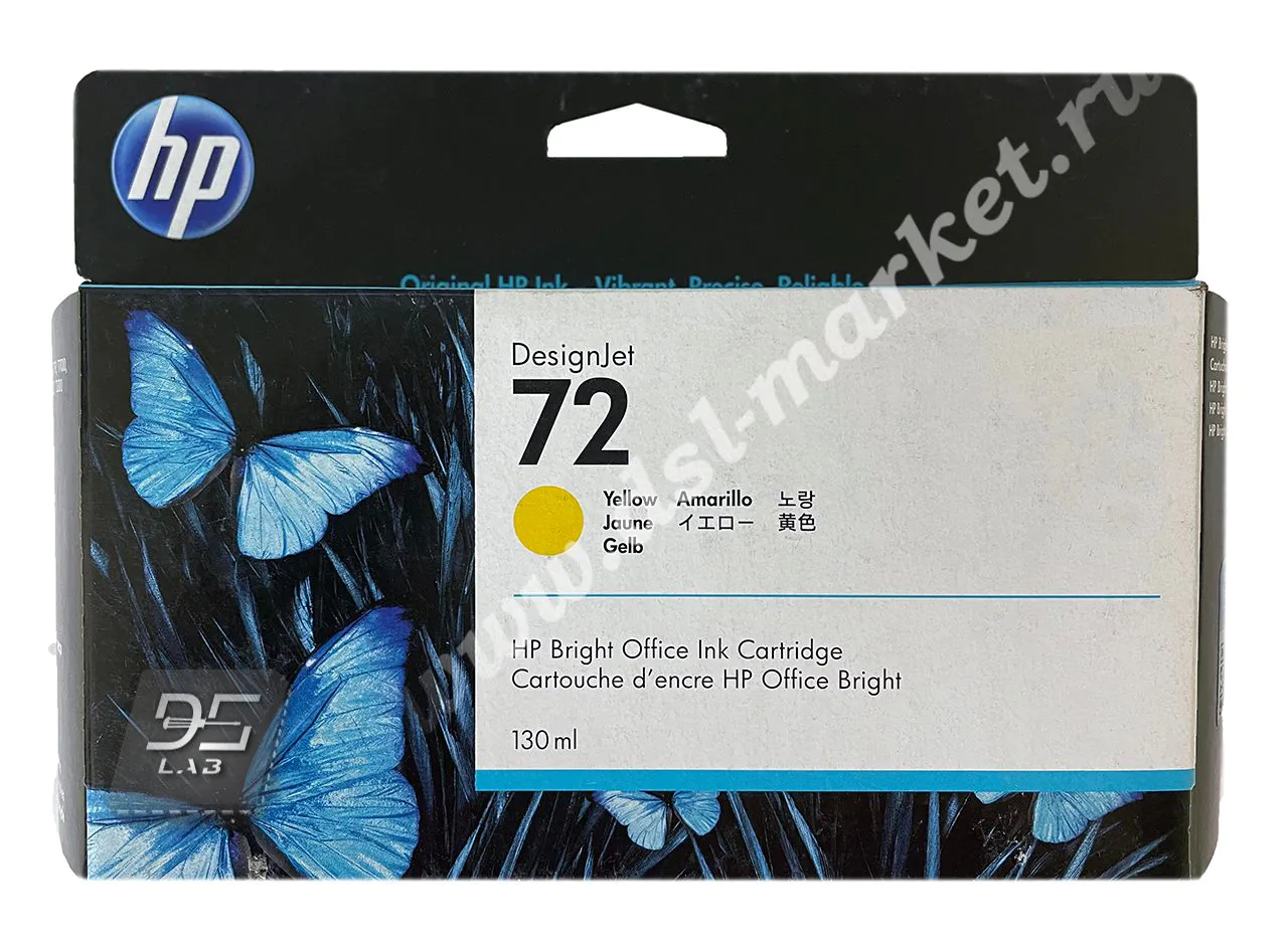C9373A картридж hp 72 желтый