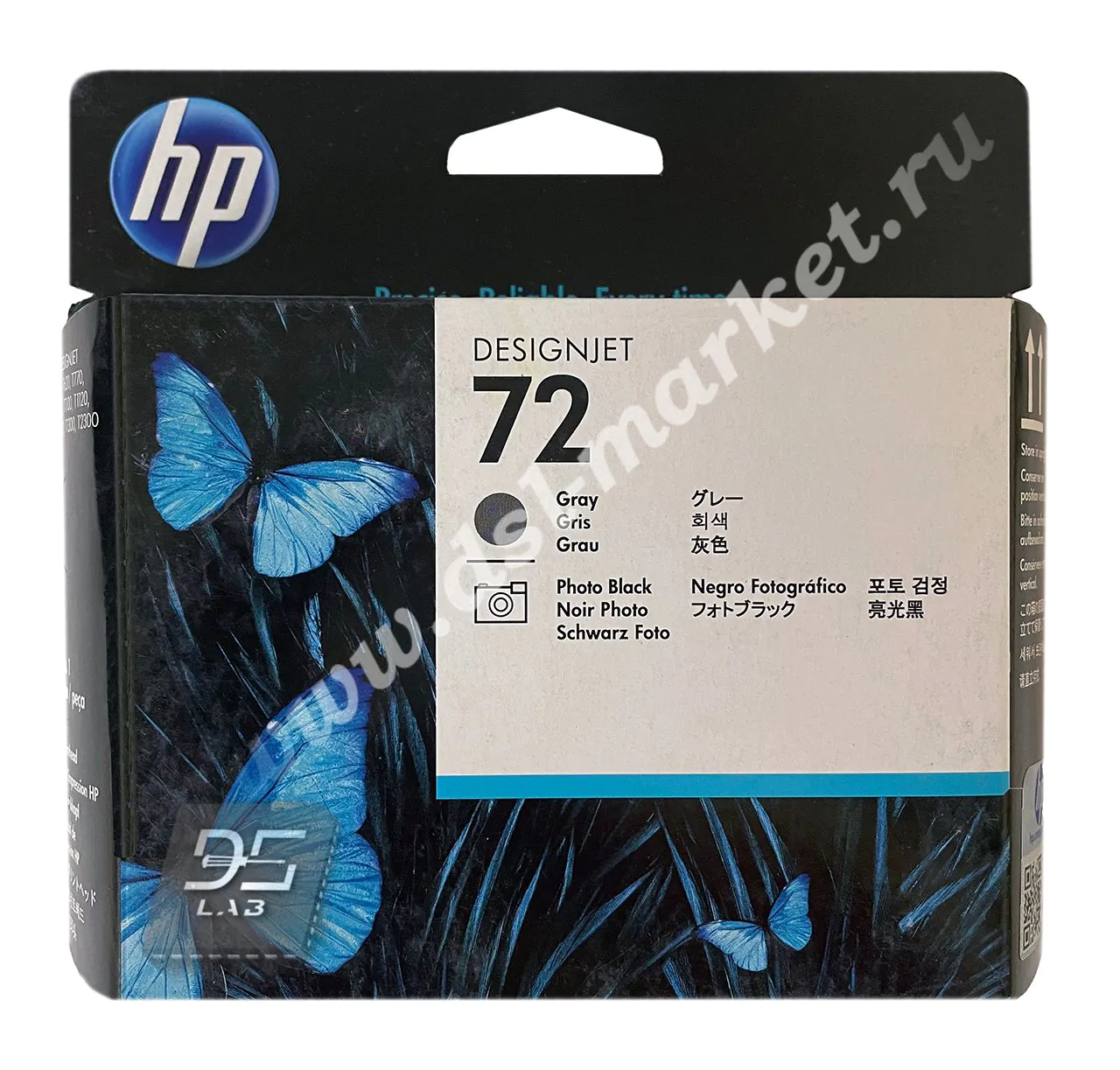 C9380A печатающая головка hp 72 серая - фото черная