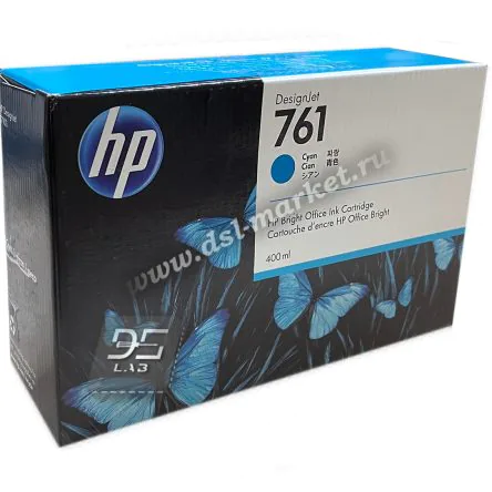 CM994A Картридж HP 761 Cyan (400мл.)
