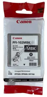PFI-102MBK Картридж струйный CANON Матовый Чёрный 130мл.